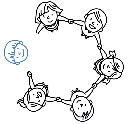 Hướng dẫn vẽ những người bạn nắm tay nhau - Bước 11