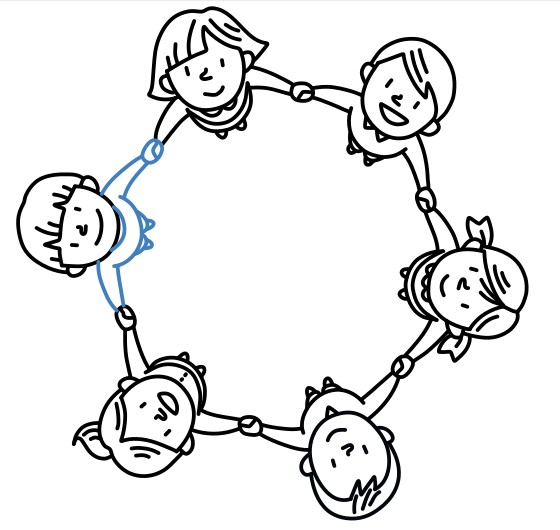 Hướng dẫn vẽ những người bạn nắm tay nhau - Bước 12