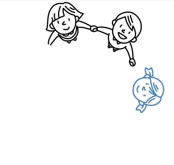 Hướng dẫn vẽ những người bạn nắm tay nhau - Bước 5