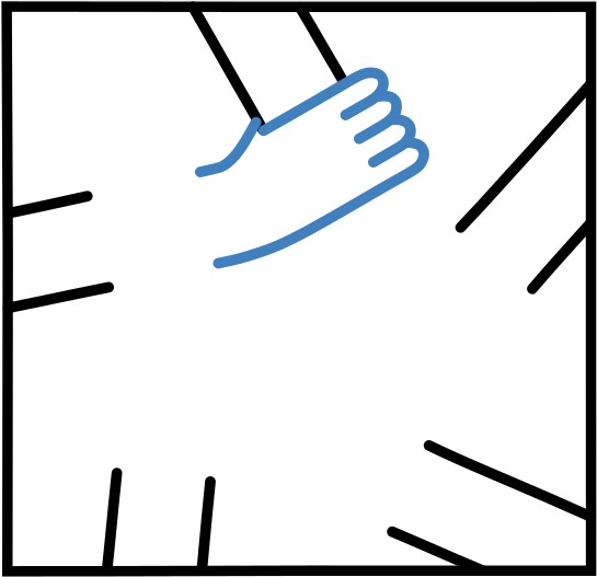 Hướng dẫn vẽ những cánh tay đa sắc màu nắm lấy nhau - Bước 3