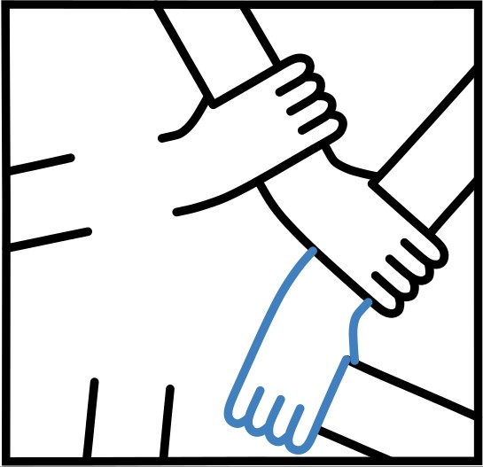 Hướng dẫn vẽ những cánh tay đa sắc màu nắm lấy nhau - Bước 5