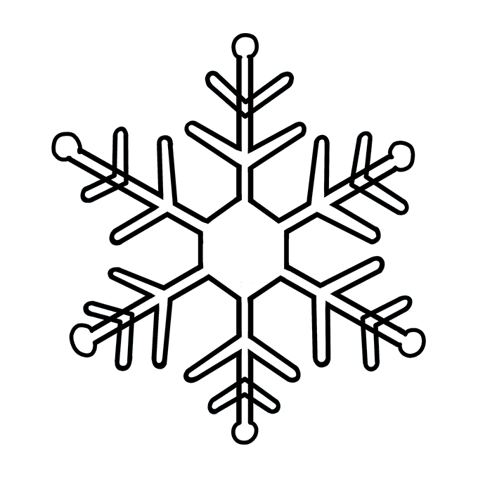 Hướng dẫn cách vẽ bông tuyết thật đẹp và trông thật đẹp đẽ cho bé