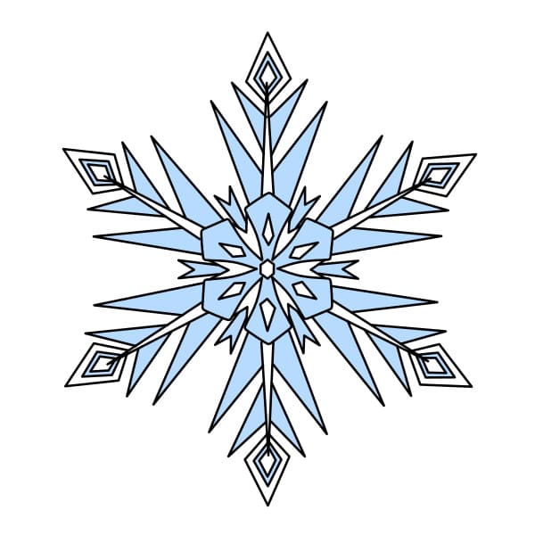 Hướng dẫn cách vẽ bông tuyết thật đẹp và trông thật đẹp đẽ cho bé