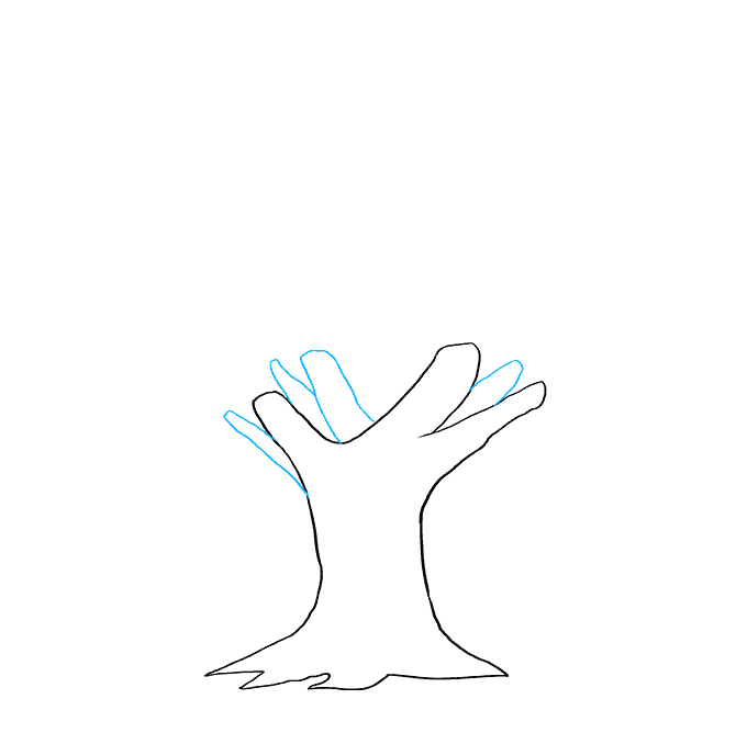 Hướng dẫn cách vẽ cái cây đơn giản và thật đẹp cho bé - Bước 3