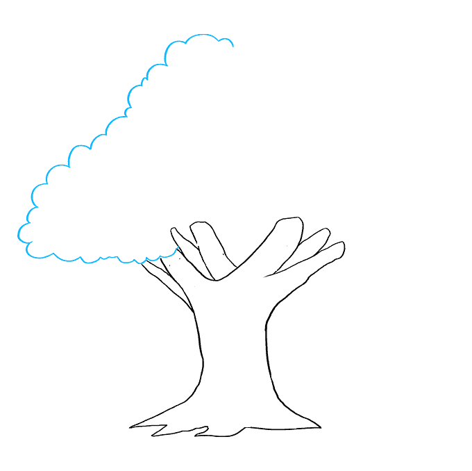 Hướng dẫn cách vẽ cái cây đơn giản và thật đẹp cho bé - Bước 4