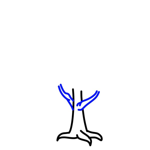 Hướng dẫn vẽ cái cây - Bước 3