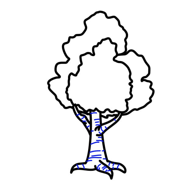 Hướng dẫn vẽ cái cây - Bước 5