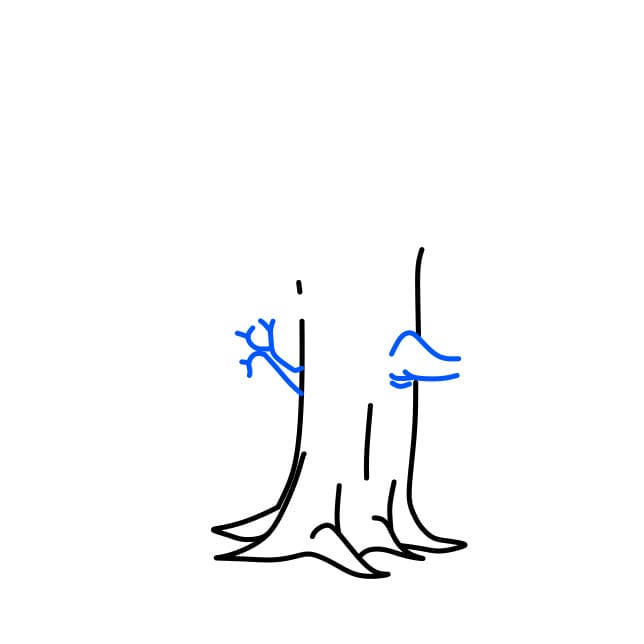 Hướng dẫn vẽ cái cây đặc biệt - Bước 3