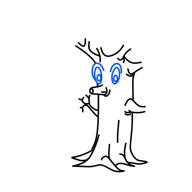 Hướng dẫn vẽ cái cây đặc biệt - Bước 4