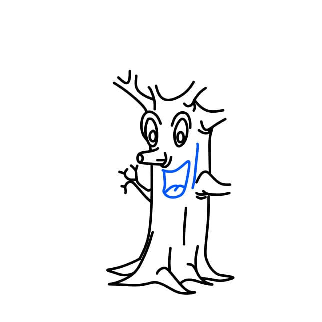 Hướng dẫn vẽ cái cây đặc biệt - Bước 5