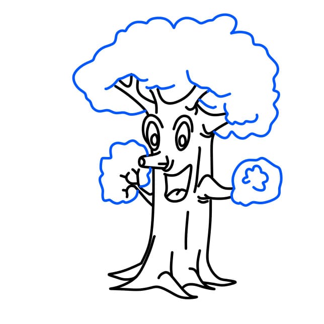 Hướng dẫn vẽ cái cây đặc biệt - Bước 6