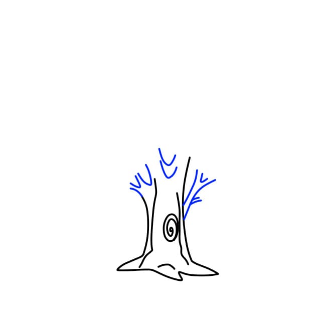 Hướng dẫn vẽ cái cây đơn giản - Bước 3