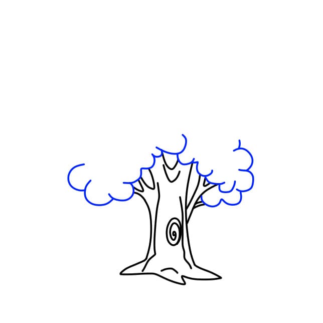 Hướng dẫn vẽ cái cây đơn giản - Bước 4