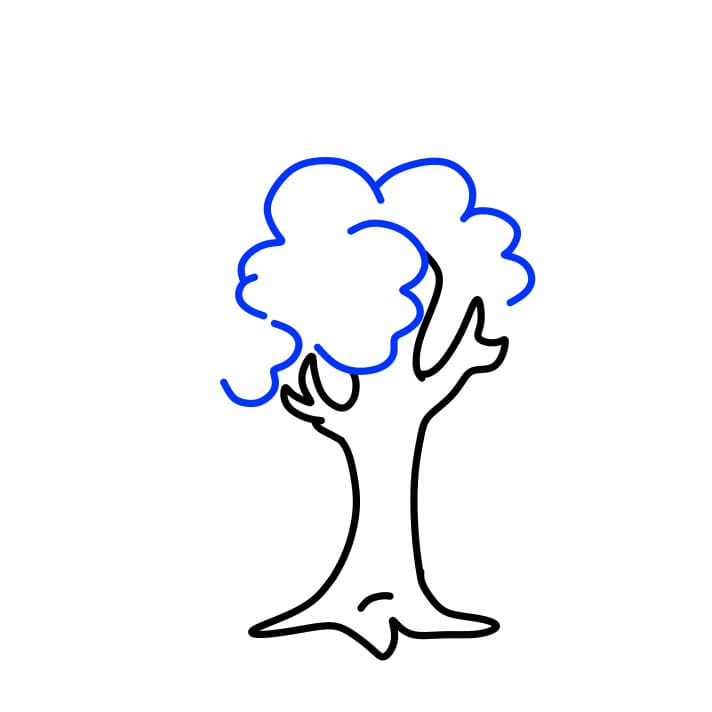 Hướng dẫn vẽ cái cây - Bước 4