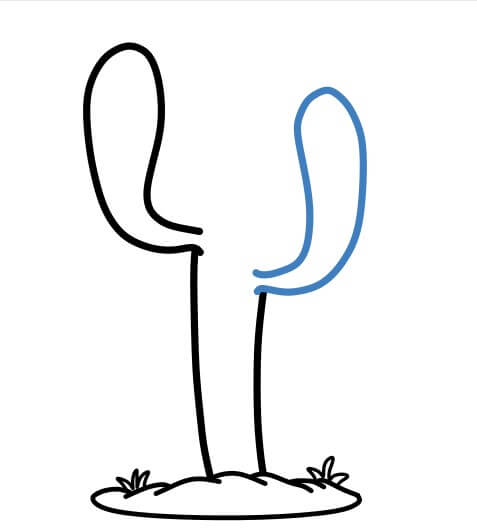 Hướng dẫn vẽ một cái cây xương rồng xanh tốt - Bước 5