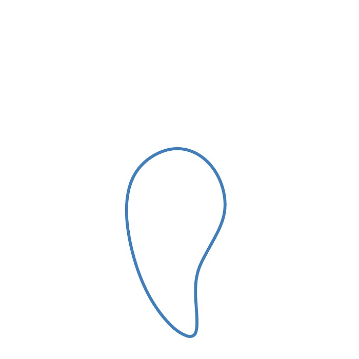 Hướng dẫn vẽ Củ Cà Rốt hoạt hình đáng yêu. - Bước 1