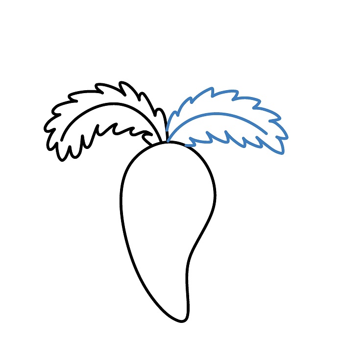 Hướng dẫn vẽ Củ Cà Rốt hoạt hình đáng yêu. - Bước 3