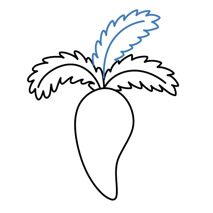 Hướng dẫn vẽ Củ Cà Rốt hoạt hình đáng yêu. - Bước 4