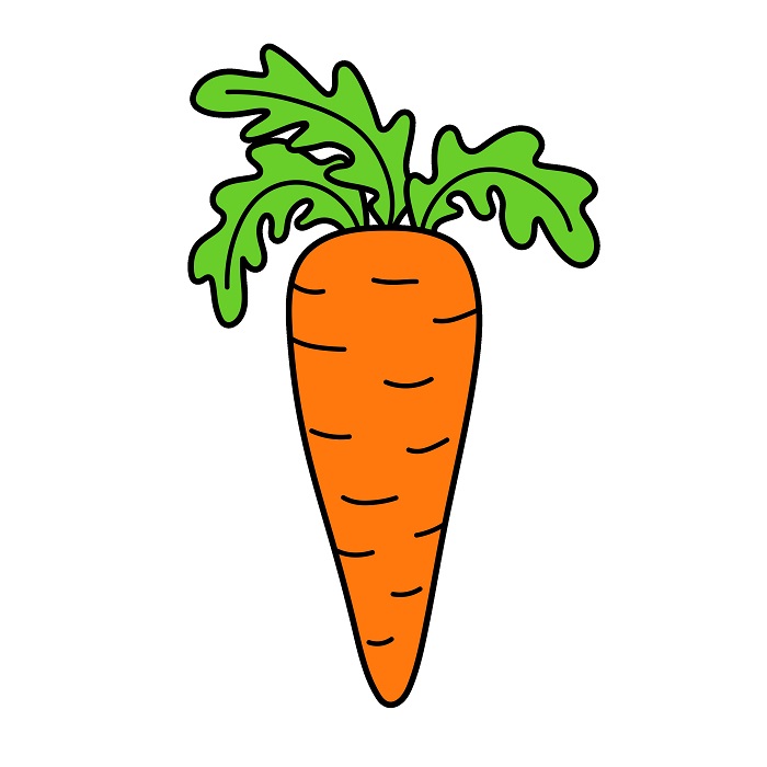 Hướng dẫn vẽ Củ Cà Rốt chân thực.