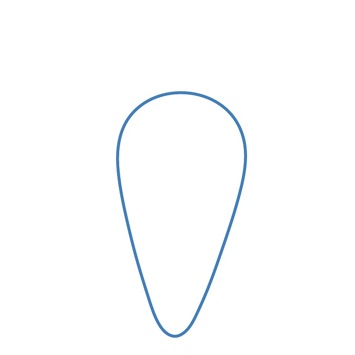 Hướng dẫn vẽ Củ Cà Rốt đầy đặn. - Bước 1