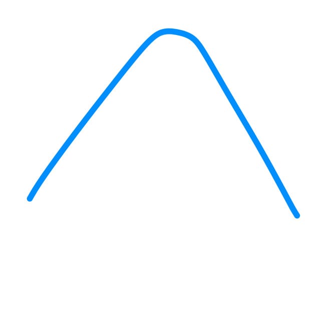 Hướng dẫn cách vẽ dưa hấu đẹp và đơn giản cho bé - Bước 1