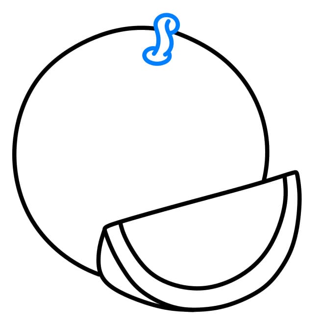 Hướng dẫn vẽ dễ dàng : dưa hấu - Bước 4