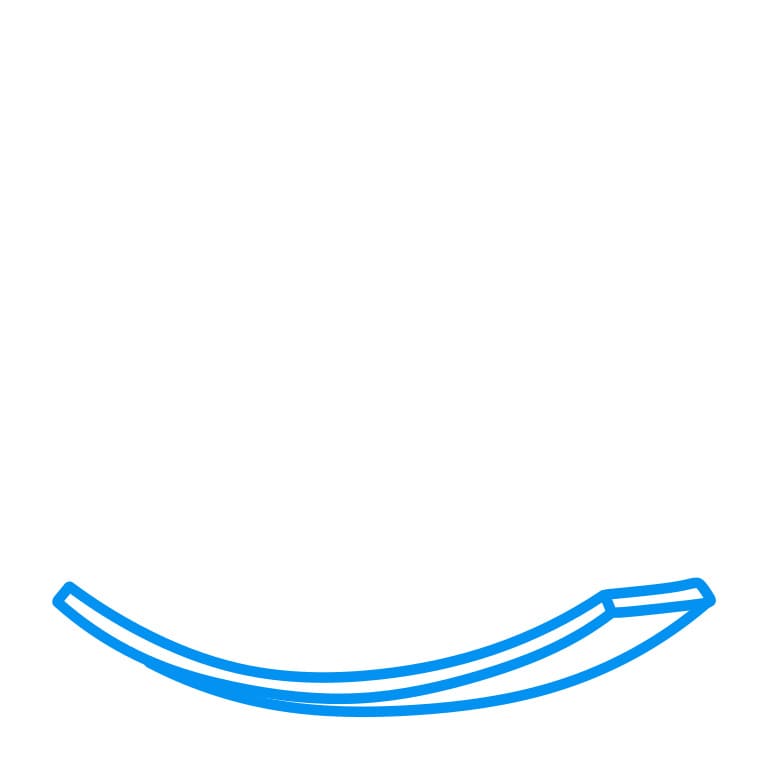 Hướng dẫn cách vẽ miếng dưa hấu thơm ngon - Bước 1