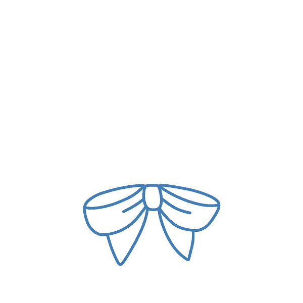 Hướng dẫn vẽ giỏ quà trái cây. - Bước 1