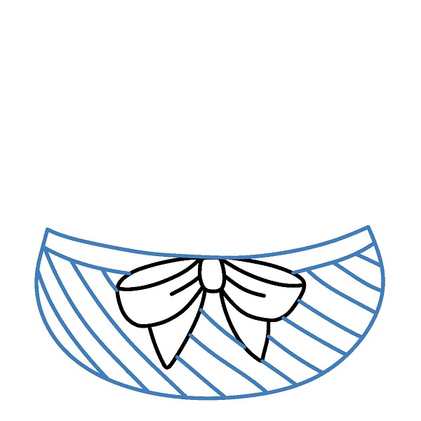 Hướng dẫn vẽ giỏ quà trái cây. - Bước 2