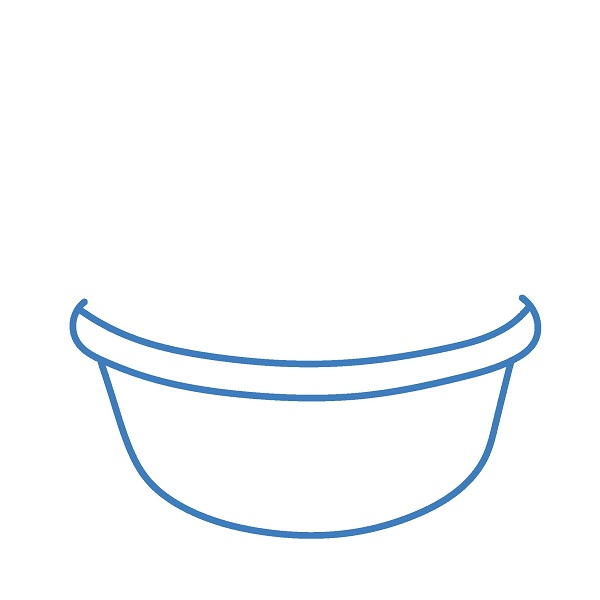 Hướng dẫn vẽ một giỏ trái cây cực dễ. - Bước 1