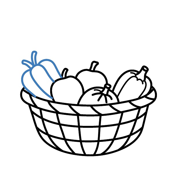 Hướng dẫn vẽ một giỏ trái cây cực dễ. - Bước 6