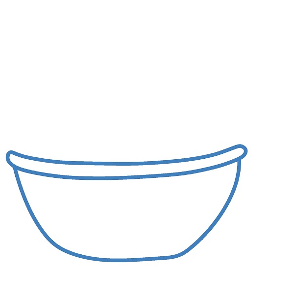 Hướng dẫn vẽ một giỏ trái cây đep. - Bước 1