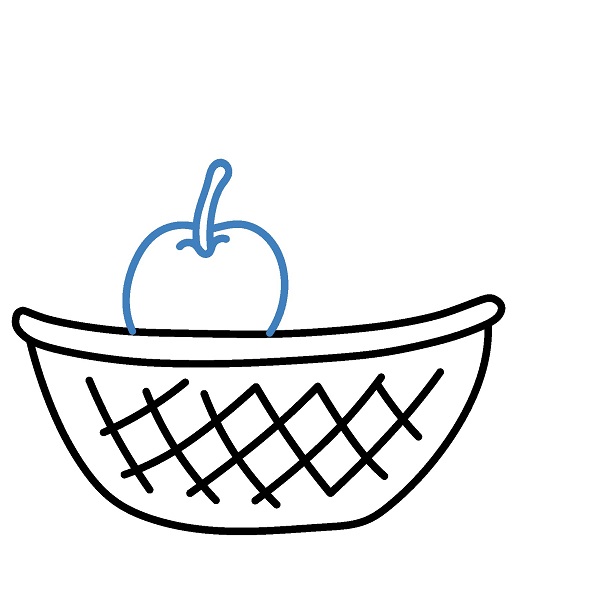 Hướng dẫn vẽ một giỏ trái cây đep. - Bước 3