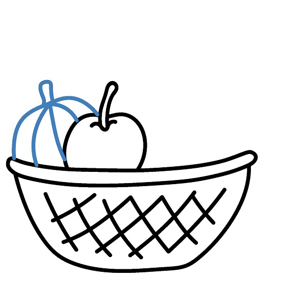 Hướng dẫn vẽ một giỏ trái cây đep. - Bước 4