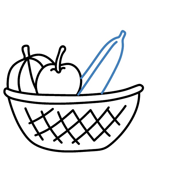 Hướng dẫn vẽ một giỏ trái cây đep. - Bước 5