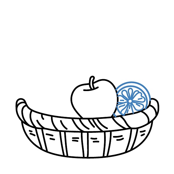Hướng dẫn vẽ một giỏ trái cây sang trọng. - Bước 5