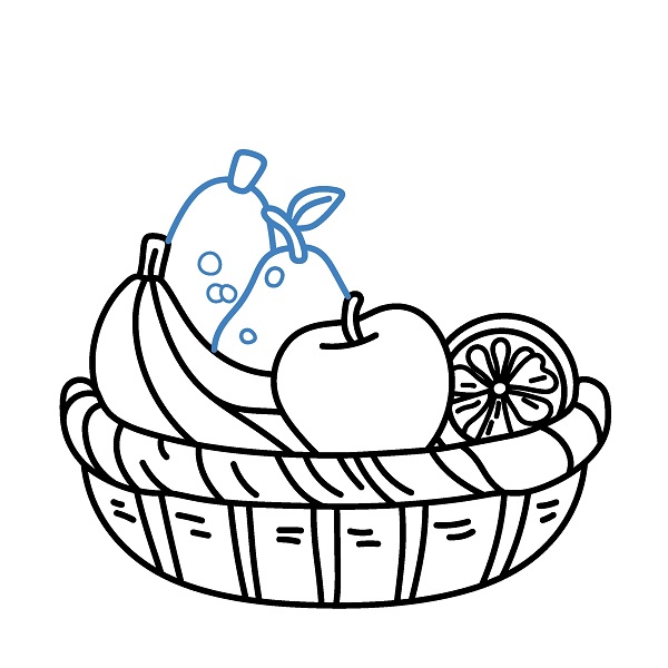 Hướng dẫn vẽ một giỏ trái cây sang trọng. - Bước 7