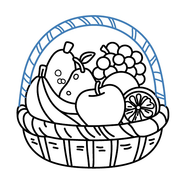 Hướng dẫn vẽ một giỏ trái cây sang trọng. - Bước 9