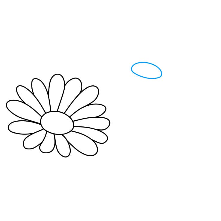 Hướng dẫn cách vẽ hoa cúc đơn giản và đẹp cho bé - Bước 3