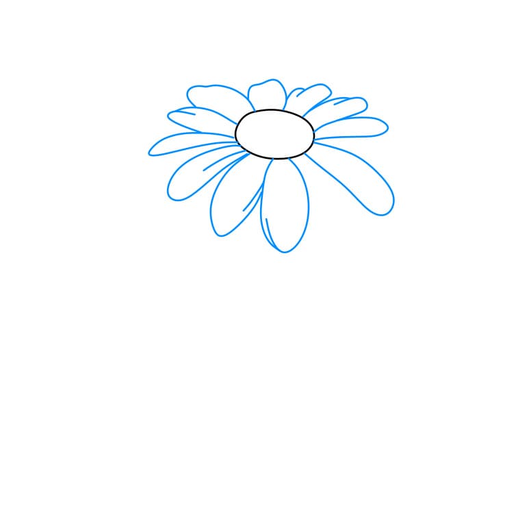 Hướng dẫn vẽ dễ dàng : hoa cúc - Bước 2