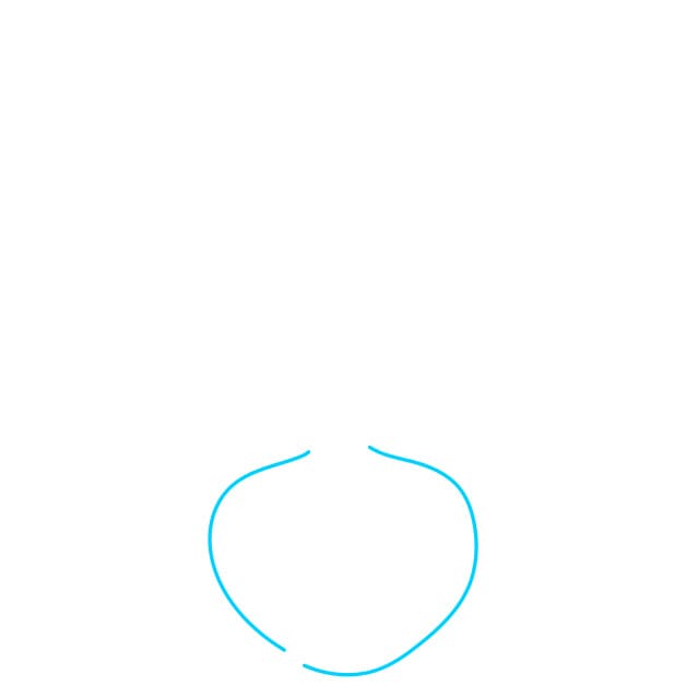 Hướng dẫn vẽ bình hoa sen đơn giản và đẹp - Bước 1