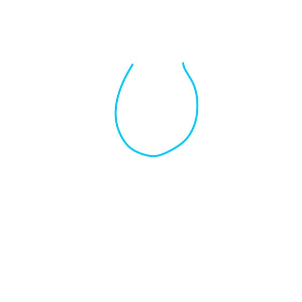 Hướng dẫn vẽ bông hoa tulip đơn giản - Bước 1