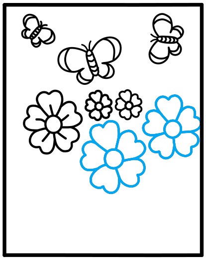 Hướng dẫn vẽ khu vườn đơn giản - Bước 5