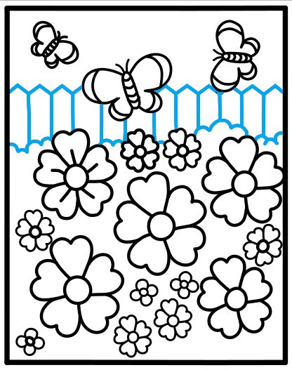 Hướng dẫn vẽ khu vườn đơn giản - Bước 8