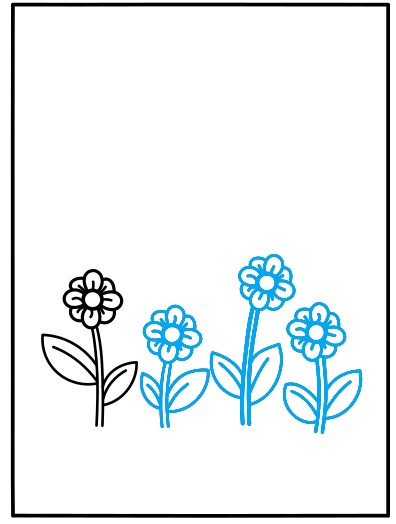 Hướng dẫn vẽ khu vườn dưới ánh nắng - Bước 3