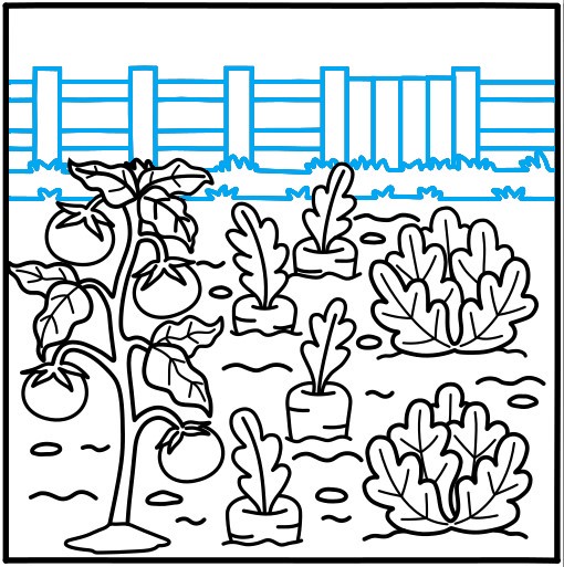 Hướng dẫn vẽ vườn rau củ quả - Bước 10