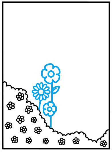 Hướng dẫn vẽ khu vườn đầy hoa - Bước 4