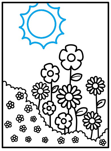 Hướng dẫn vẽ khu vườn đầy hoa - Bước 7