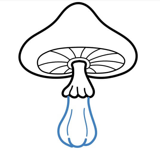 Hướng dẫn vẽ chi tiết một cây nấm lớn. - Bước 6