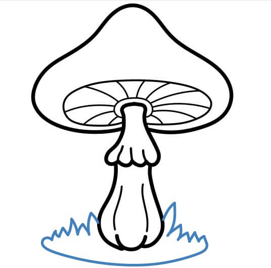 Hướng dẫn vẽ chi tiết một cây nấm lớn. - Bước 7